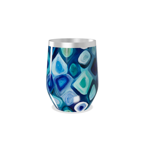 Copo Térmico Slim - Azul Abstrato Inox