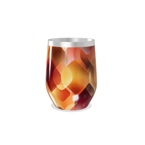 Copo Térmico Slim - Estampa Abstrata Colorida