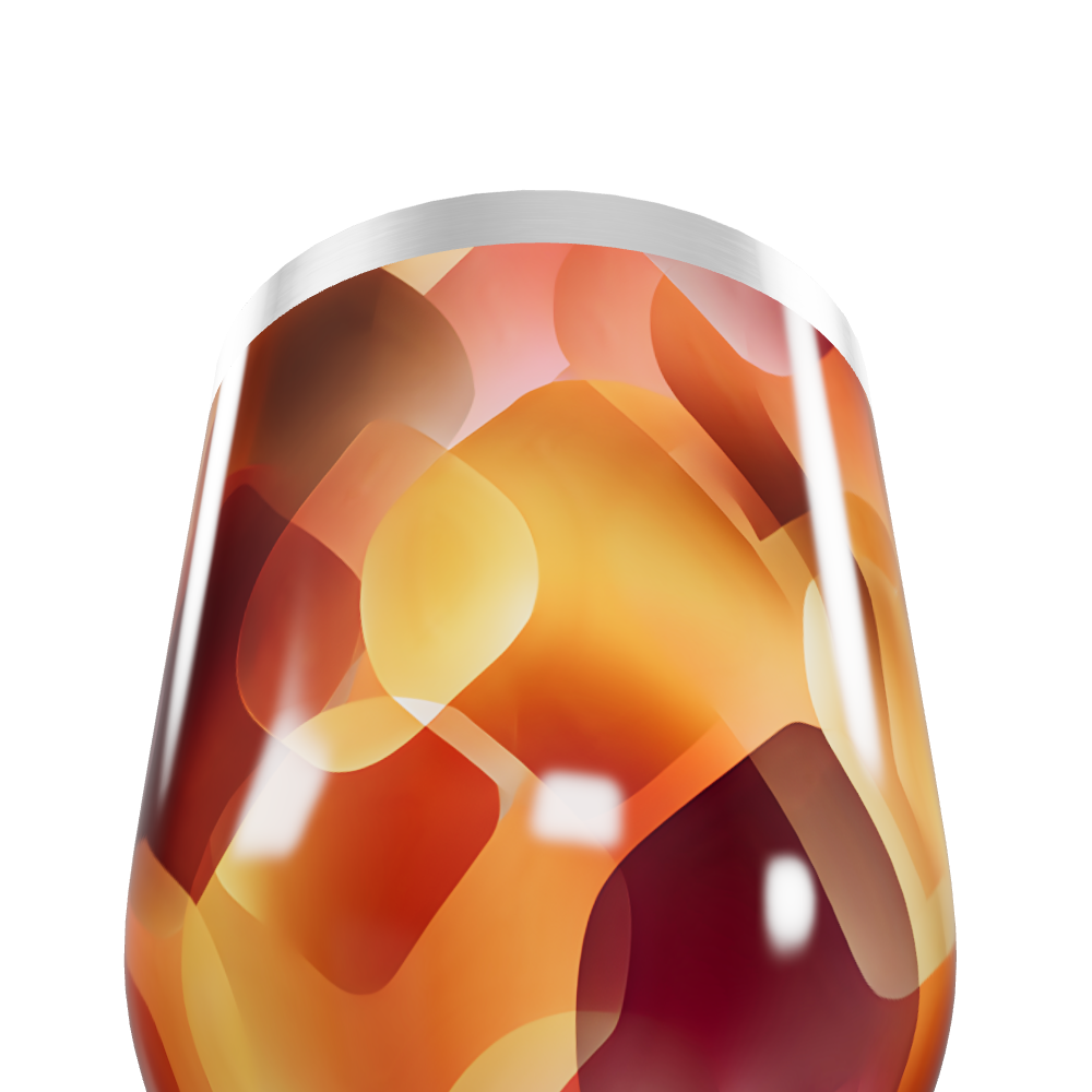 Copo Térmico Slim - Estampa Abstrata Colorida