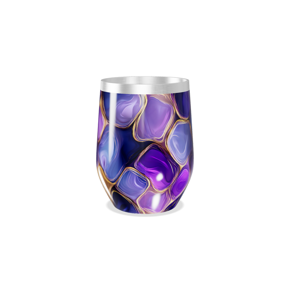 Copo Térmico Slim - Roxo Abstrato Aço Inox