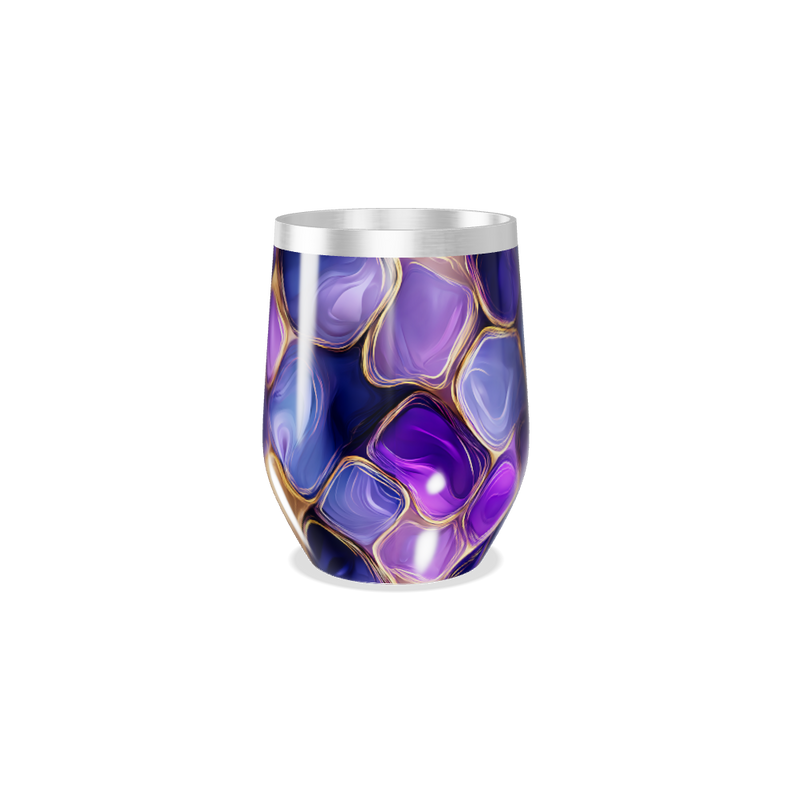 Copo Térmico Slim - Roxo Abstrato Aço Inox