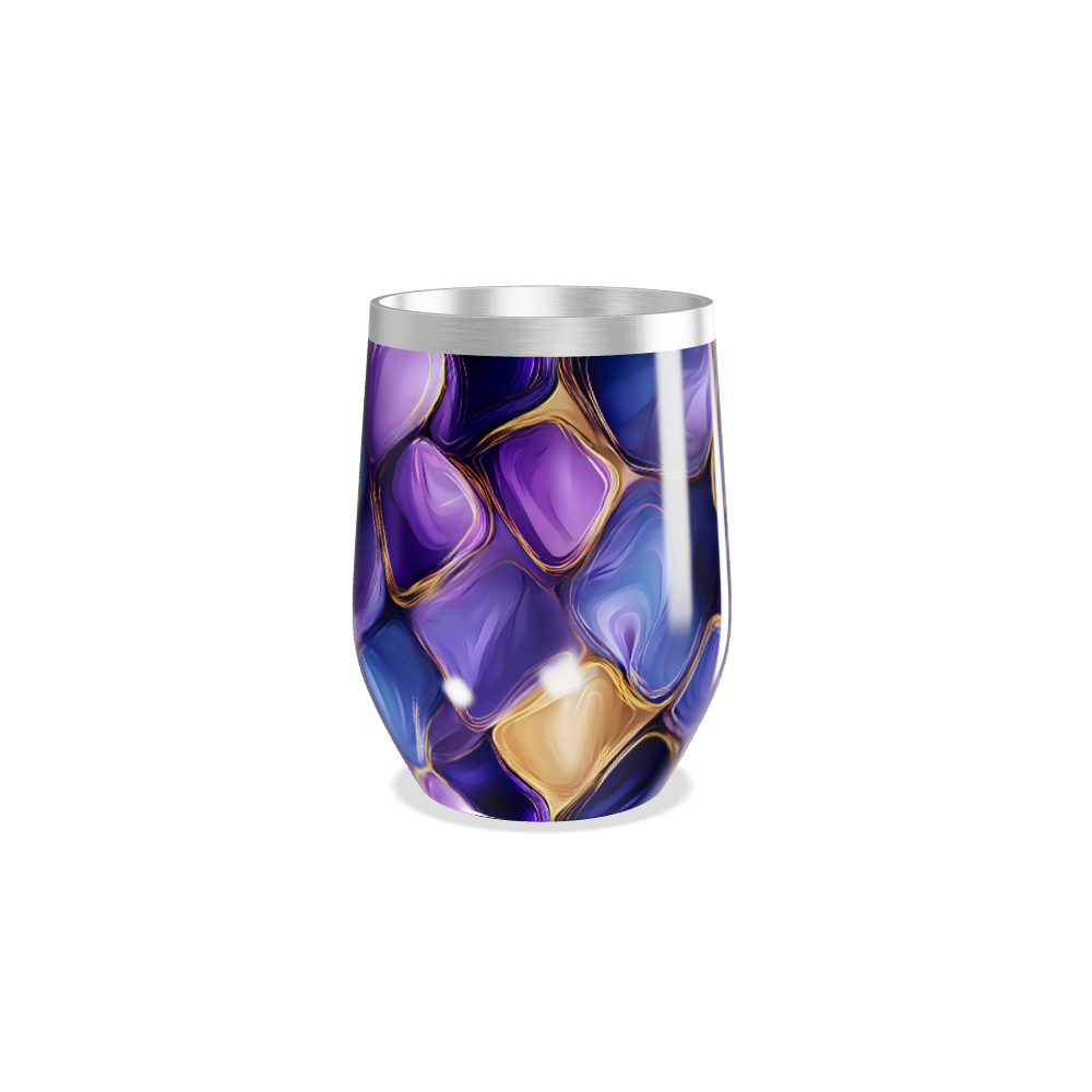 Copo Térmico Slim - Roxo Abstrato Aço Inox