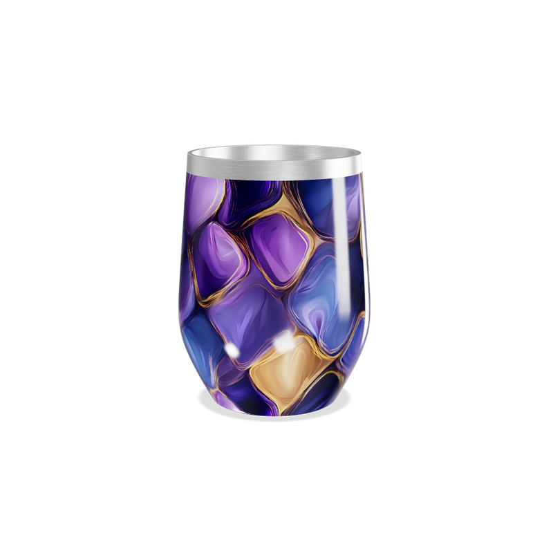 Copo Térmico Slim - Roxo Abstrato Aço Inox