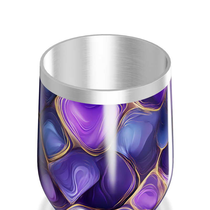 Copo Térmico Slim - Roxo Abstrato Aço Inox