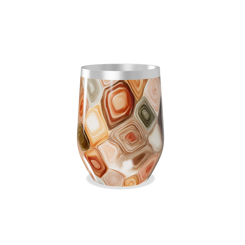 Copo Térmico Slim - Colorido Geométrico Inox