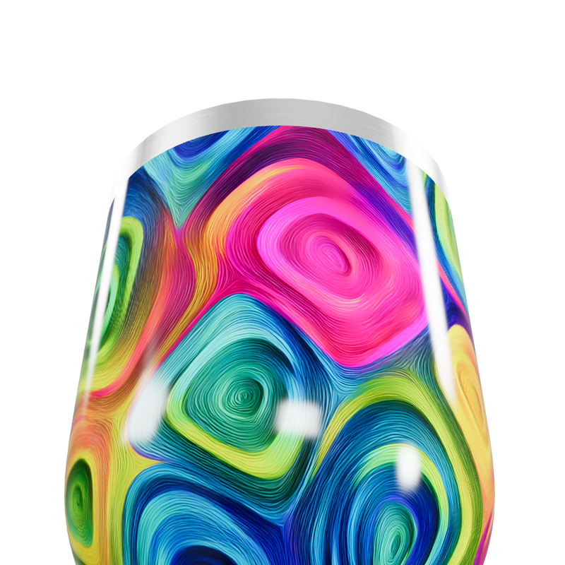 Copo Térmico Slim - Estampa Colorida Moderna