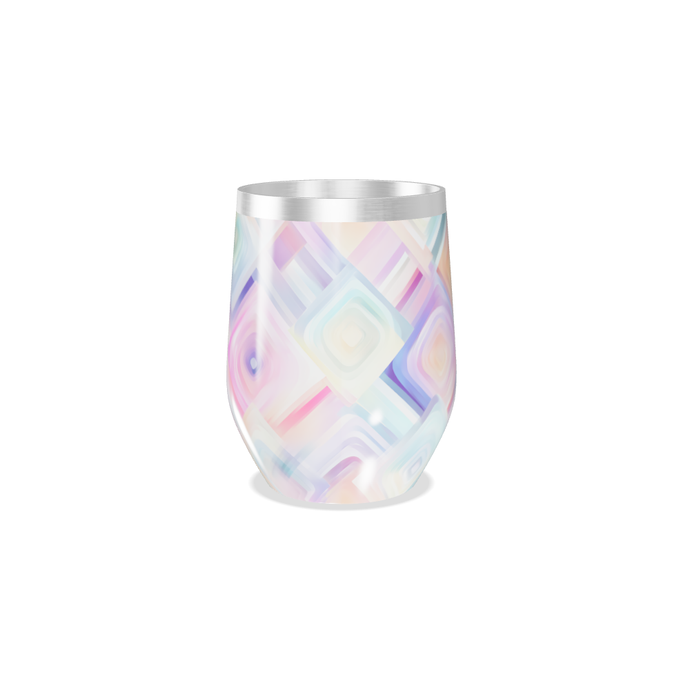 Copo Térmico Slim - Estampa Geométrica Pastel