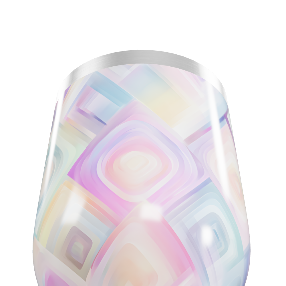 Copo Térmico Slim - Estampa Geométrica Pastel