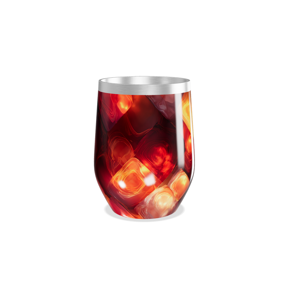 Copo Térmico Slim - Cores Abstratas Metalizado