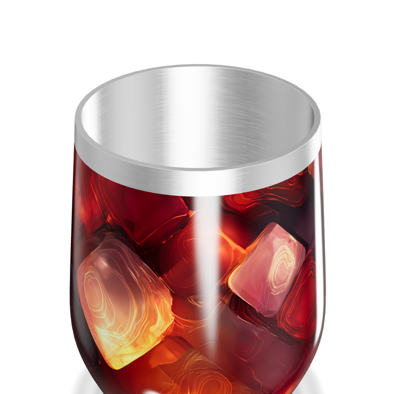 Copo Térmico Slim - Cores Abstratas Metalizado