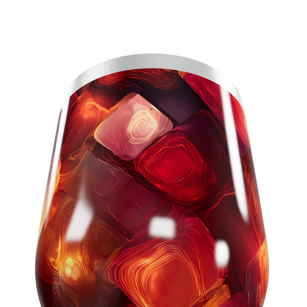 Copo Térmico Slim - Cores Abstratas Metalizado