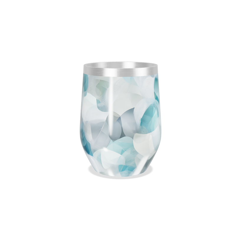 Copo Térmico Slim - Estampa Geométrica Azul