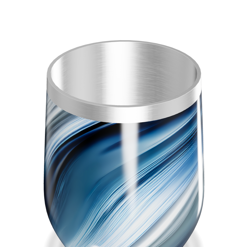 Copo Térmico Slim - Azul Marmorizado