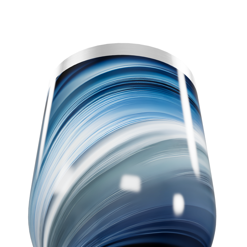 Copo Térmico Slim - Azul Marmorizado