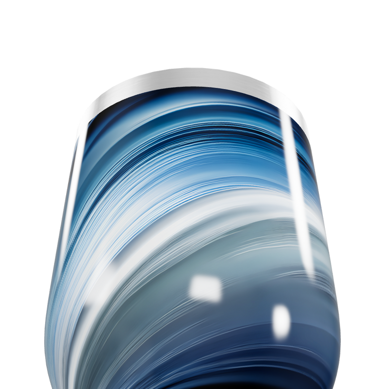 Copo Térmico Slim - Azul Marmorizado