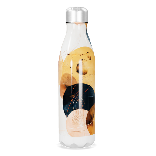 Garrafa Inox - Estampa Abstrata Colorida