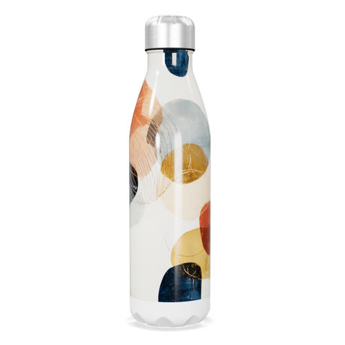 Garrafa Inox - Design Abstrato Colorido