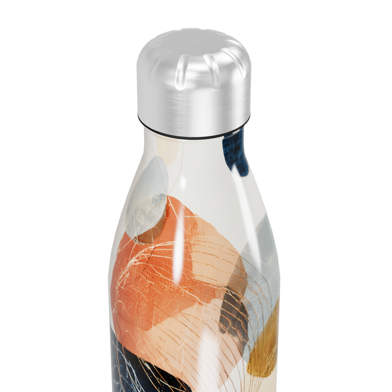 Garrafa Inox - Design Abstrato Colorido