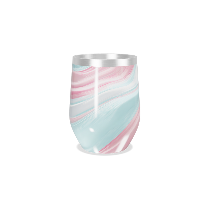 Copo Térmico Slim - Mármore Rosa e Azul