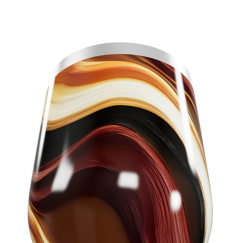 Copo Térmico Slim - Marmorizado Preto e Marrom