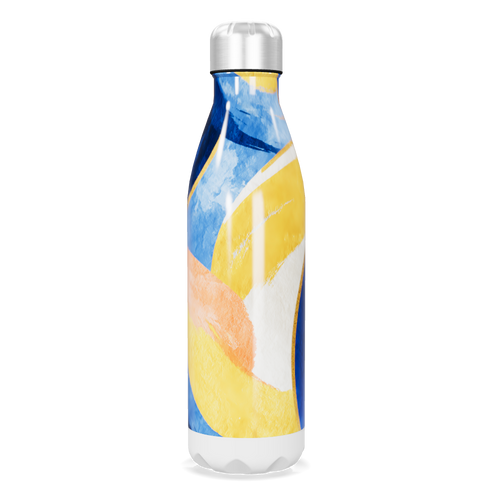 Garrafa Inox Colorida - Design Abstrato