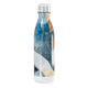 Garrafa Inox - Azul com Estampa Abstrata