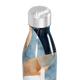 Garrafa Inox - Azul com Estampa Abstrata