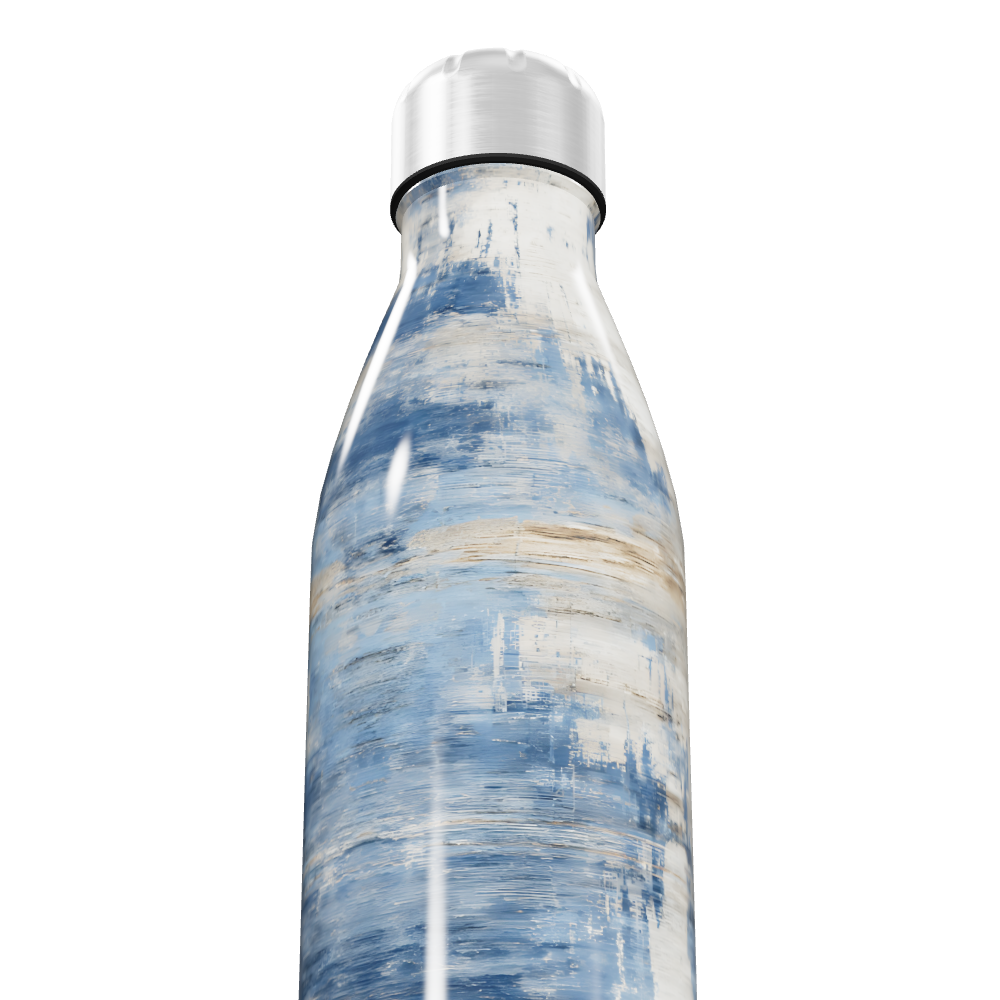 Garrafa Inox - Azul Marmorizada