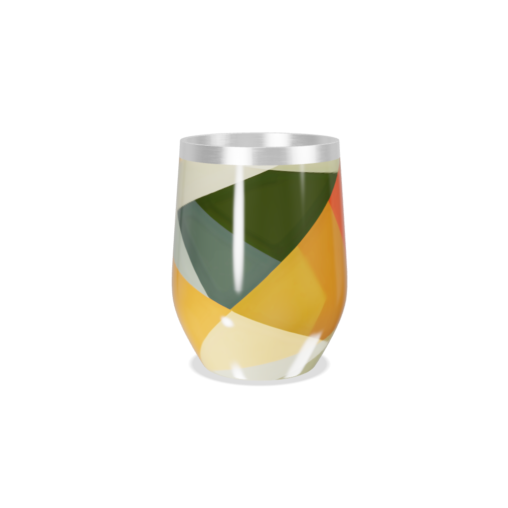 Copo Térmico Slim - Colorido Abstrato Vidro