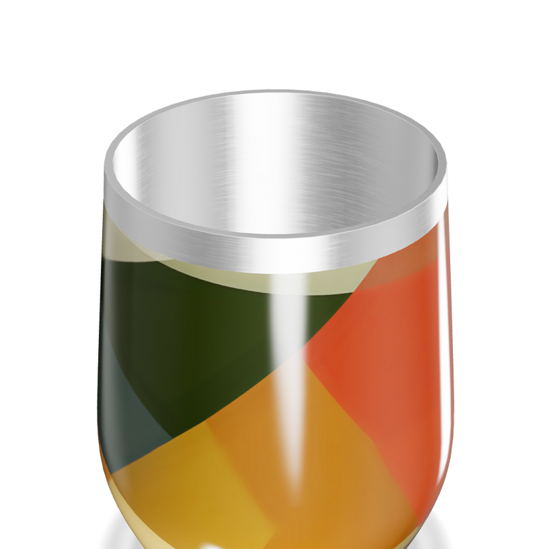 Copo Térmico Slim - Colorido Abstrato Vidro