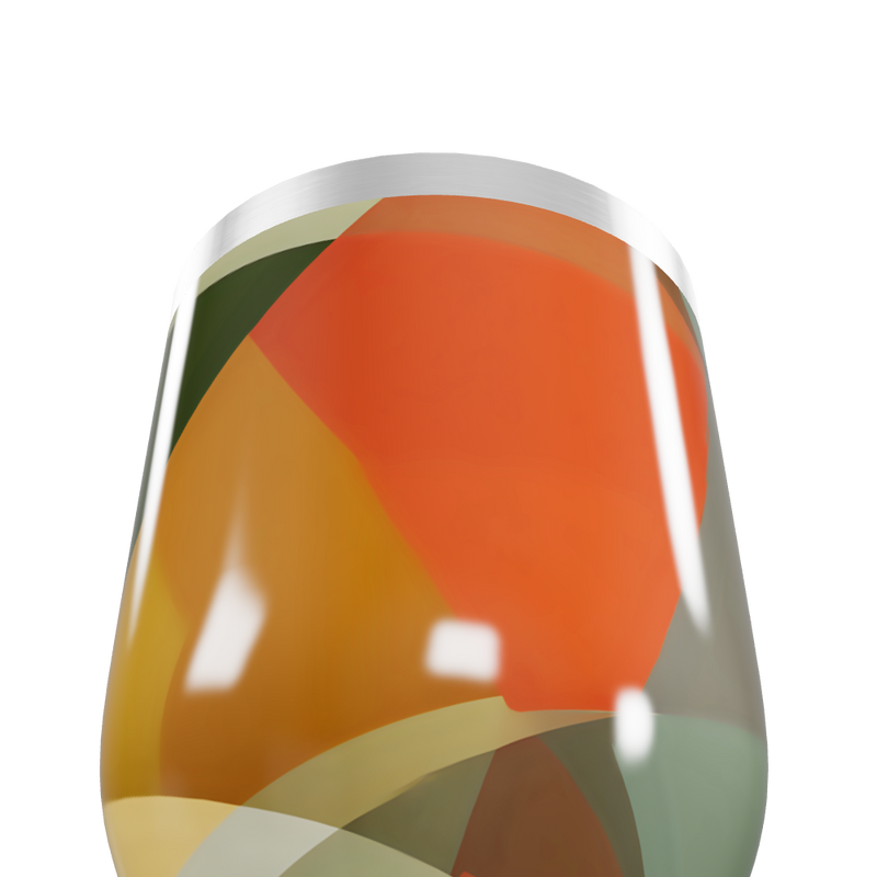 Copo Térmico Slim - Colorido Abstrato Vidro