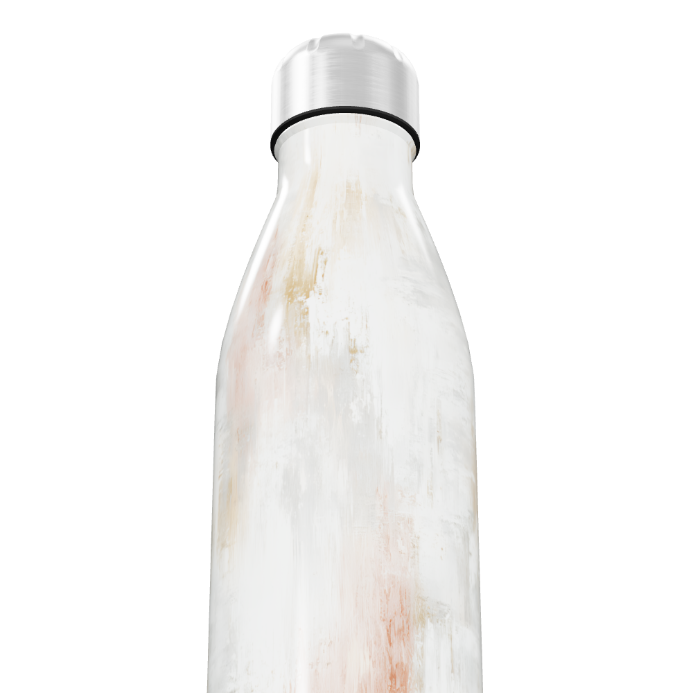 Garrafa Inox - Branco Marmorizado