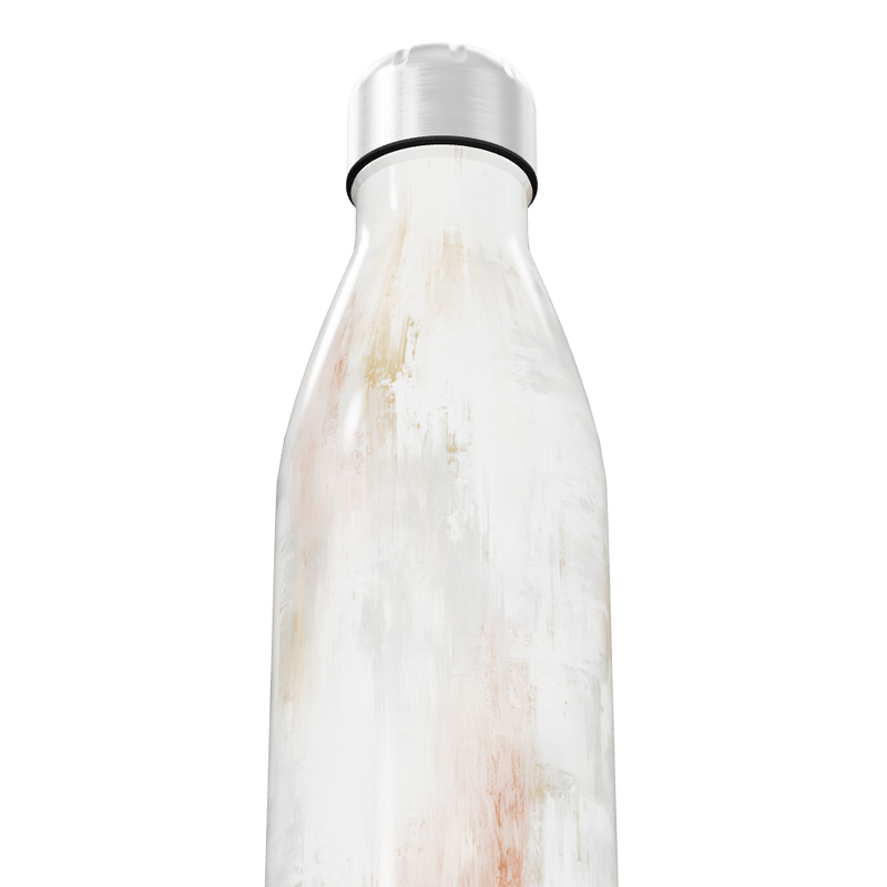 Garrafa Inox - Branco Marmorizado