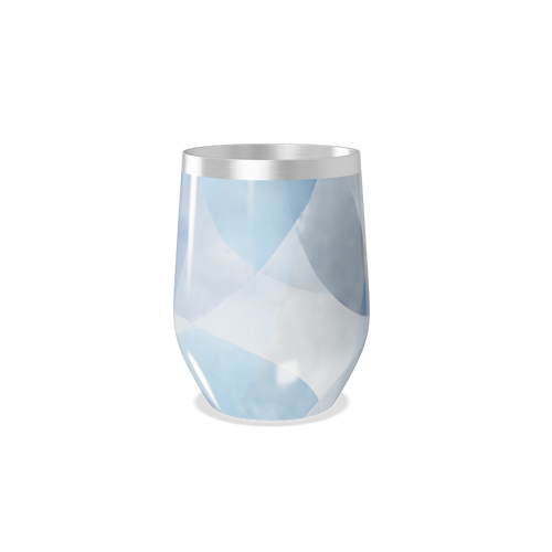 Copo Térmico Slim - Azul Geométrico Inox