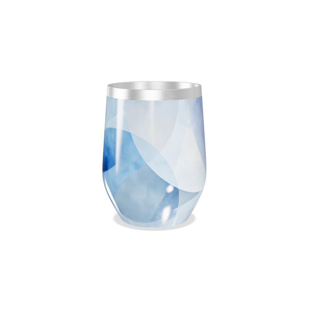 Copo Térmico Slim - Azul Geométrico Inox