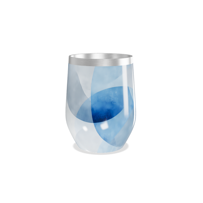 Copo Térmico Slim - Azul Geométrico Inox