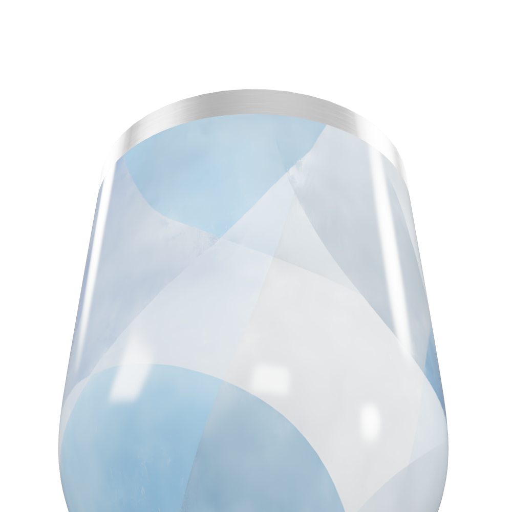 Copo Térmico Slim - Azul Geométrico Inox