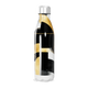Garrafa Inox - Estampa Abstrata Preto e Dourado