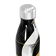 Garrafa Inox - Estampa Abstrata Preto e Dourado