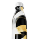 Garrafa Inox - Estampa Abstrata Preto e Dourado