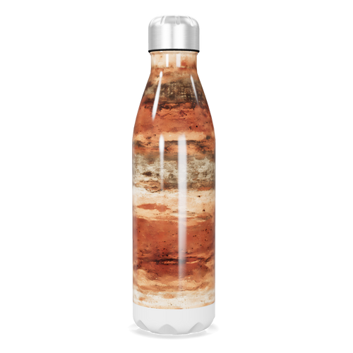 Garrafa Inox - Estampa Marrom e Bege