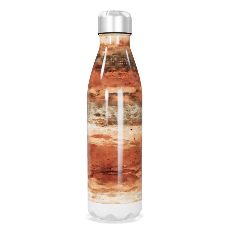 Garrafa Inox - Estampa Marrom e Bege