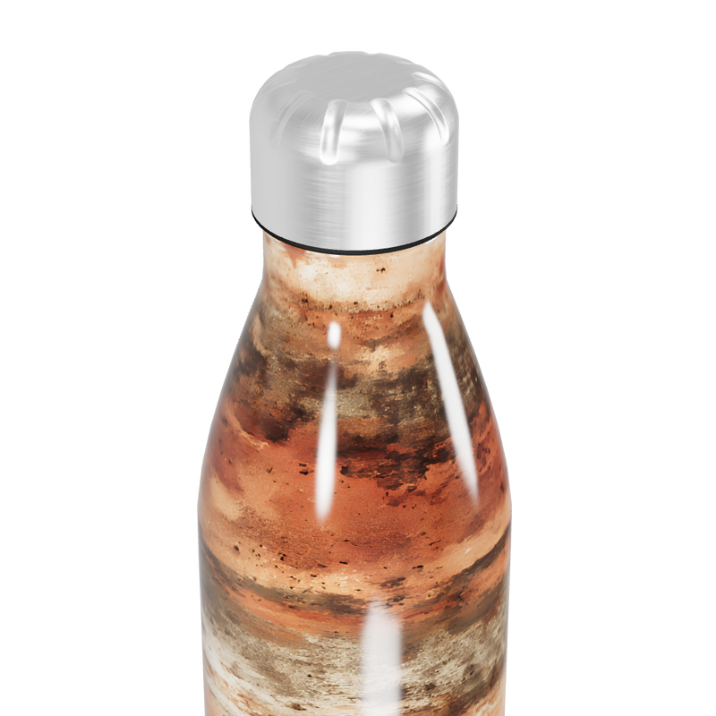 Garrafa Inox - Estampa Marrom e Bege