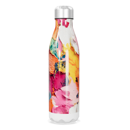 Garrafa Inox - Estampa colorida vibrante