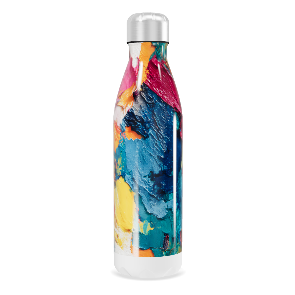 Garrafa Inox - Estampa colorida vibrante