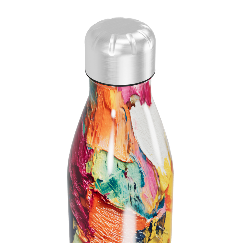 Garrafa Inox - Estampa colorida vibrante