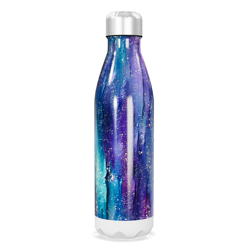 Garrafa Inox Estampa Galáxia Colorida