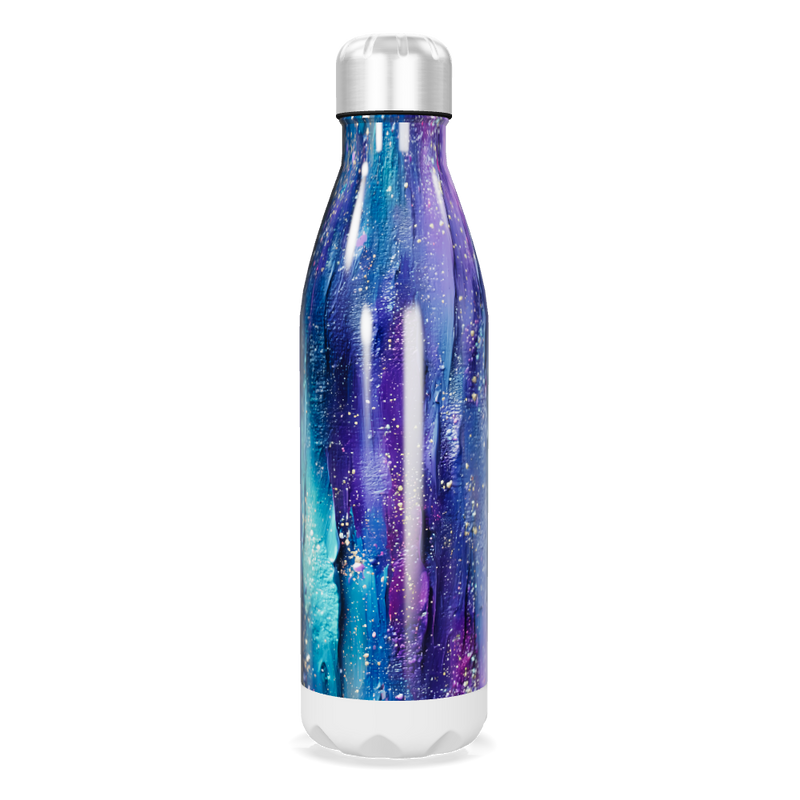 Garrafa Inox Estampa Galáxia Colorida
