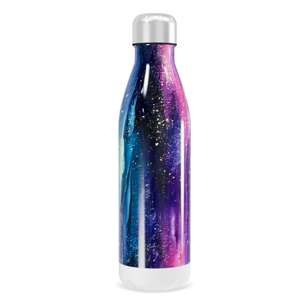 Garrafa Inox Estampa Galáxia Colorida
