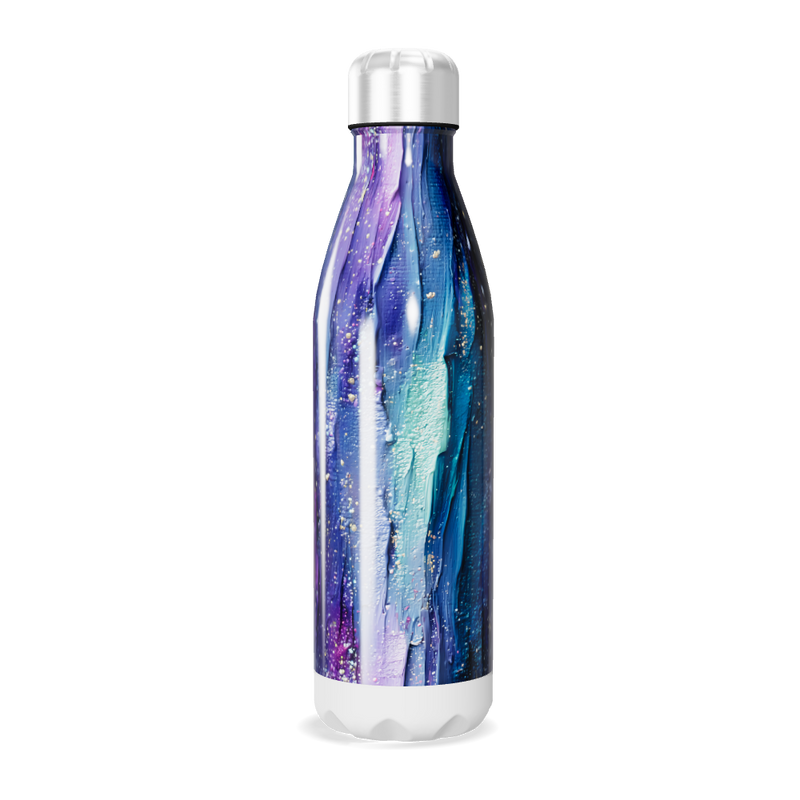 Garrafa Inox Estampa Galáxia Colorida
